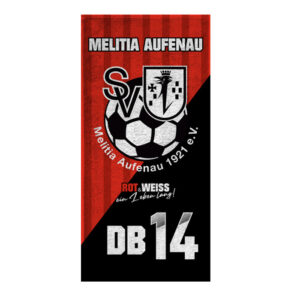 SV Melitia Badetuch Wappen Rot und Weiss